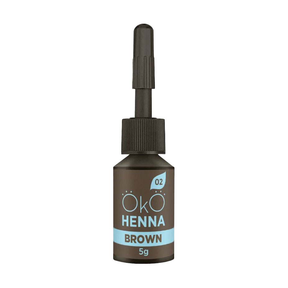 Хна для брів OkO Lash &amp; Brow Henna Power Powder 02 Brown, 5 г