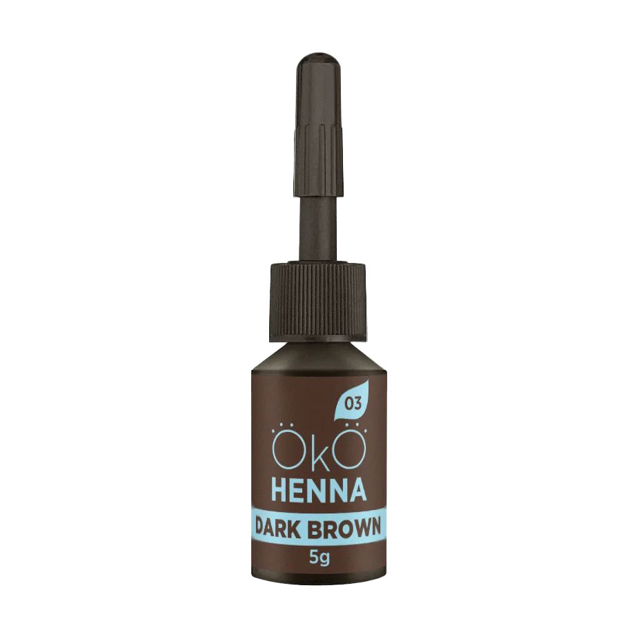 Хна для брів OkO Lash &amp; Brow Henna Power Powder 03 Dark Brown, 5 г